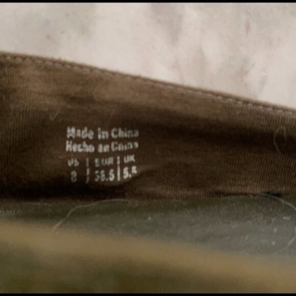 Aldo Olive Cowee Suede Espadrilles Size 8 - Picture 5 of 10